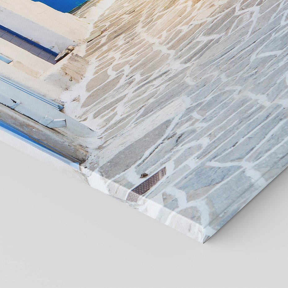 Obraz na płótnie 70x100 - Urok greckiej uliczki - Grecja, wyspa