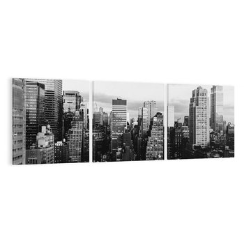 Obraz na płótnie 120x40 - Wibracje Miejskiego Życia - miasto, wieżowce