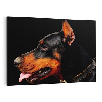 Obraz na płótnie 120x80 - Sztuka psiego uśmiechu - pies, piesek