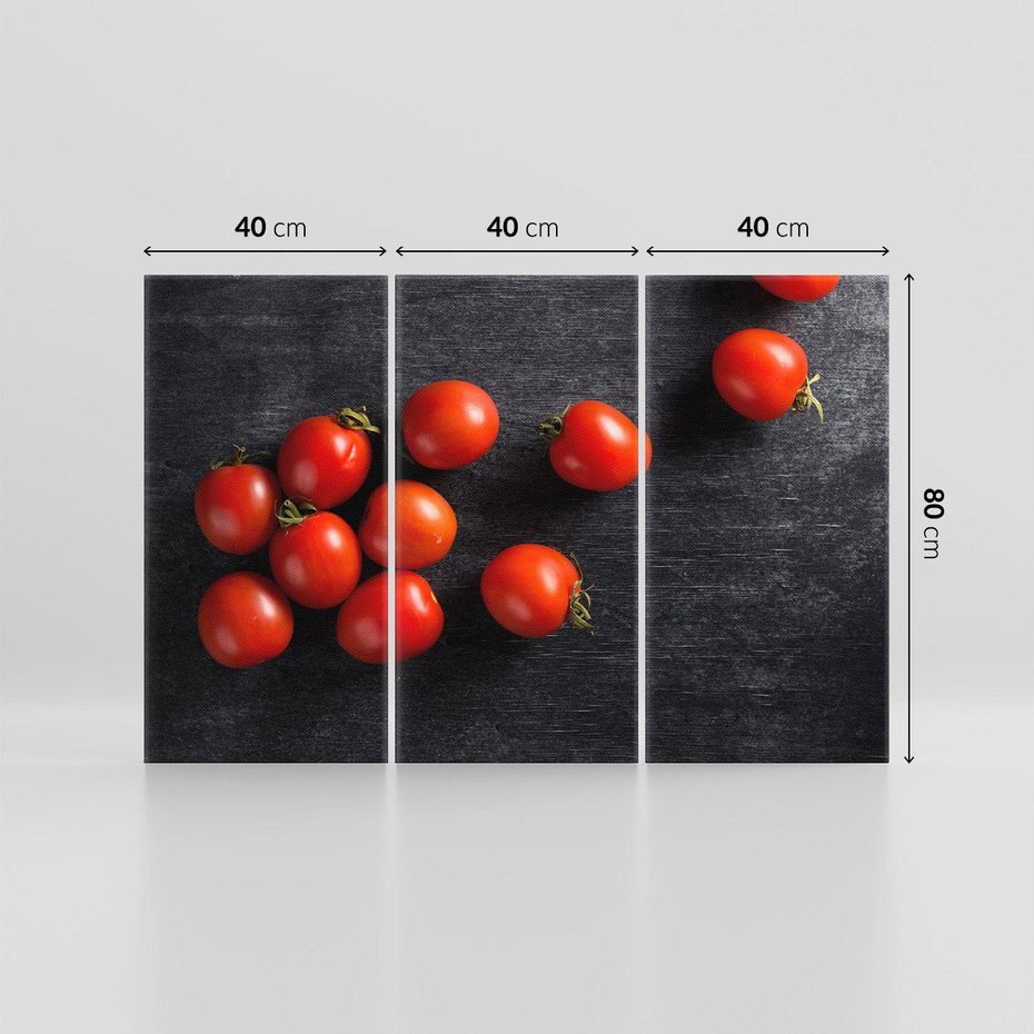 Obraz na płótnie 120x80 - Świeżość Smaku - pomidory, kuchnia