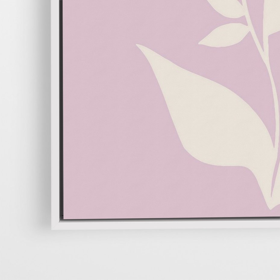 Obraz w ramie 50x70 - Migotliwe Widzenie Kwiatów - nowoczesny plakat, roślinne motywy - rama biała