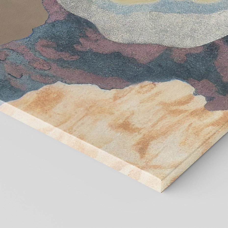 Obraz na płótnie 140x70 - Melancholijne oddechy pędzla - abstrakcyjne formy, zgaszone kolory