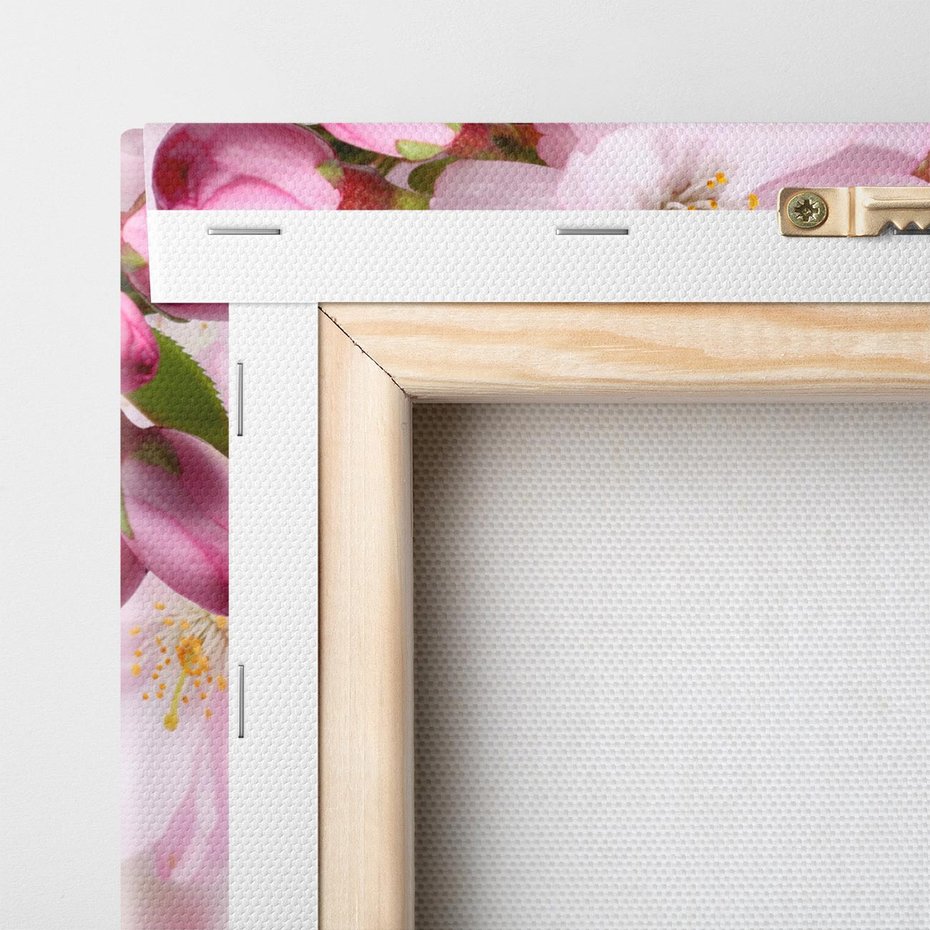 Obraz na płótnie 140x70 - Kwitnąca Wiśnia - kwiaty, kwitnącej