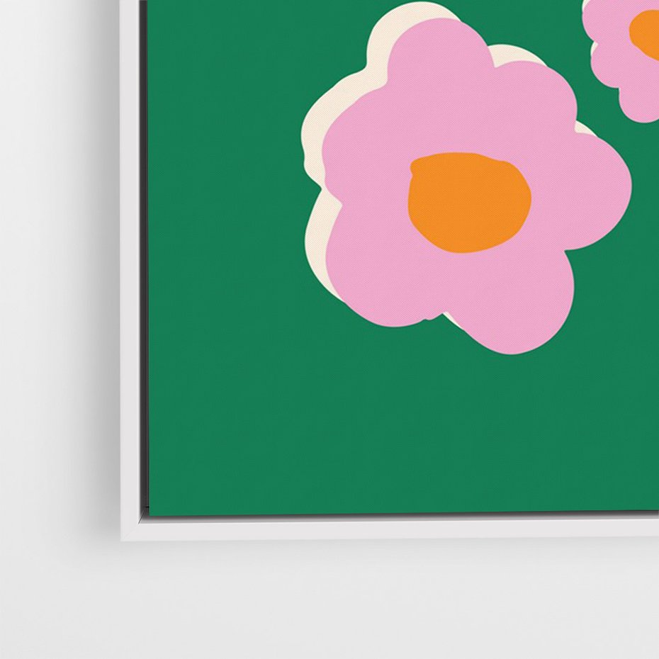 Obraz w ramie 80x120 - Przenikające Refleksje - abstrakcyjny plakat, boho styl - rama biała