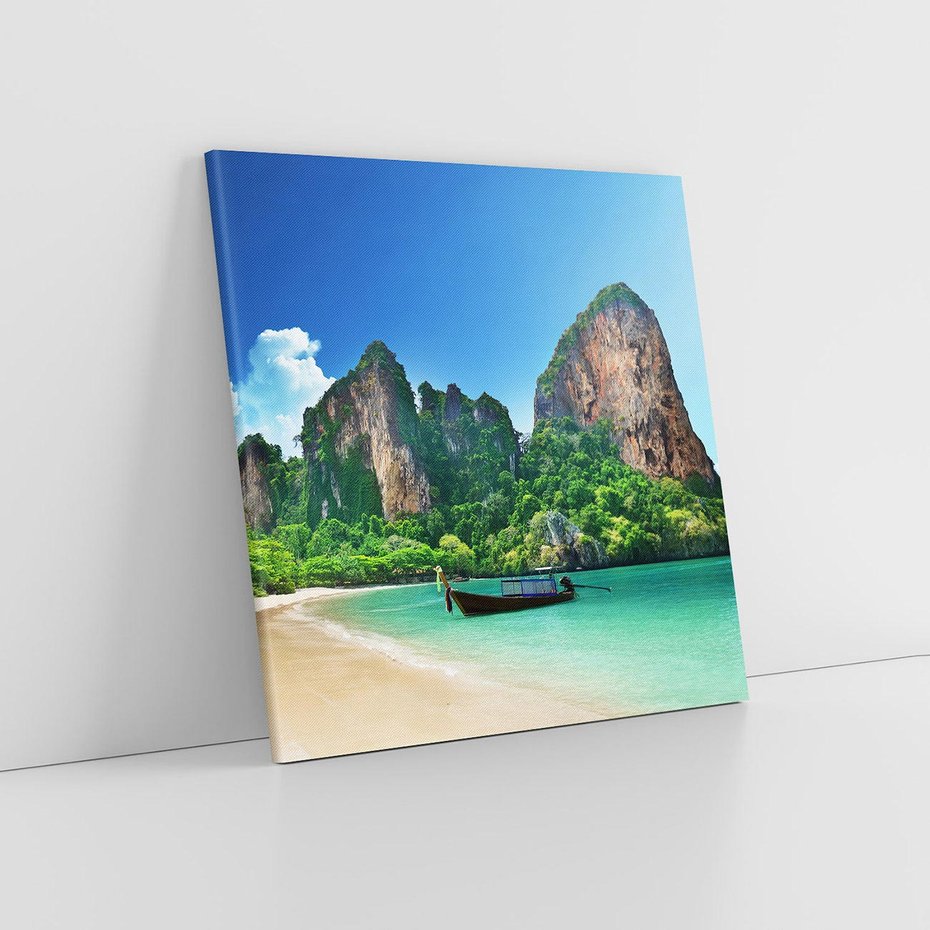 Obraz na płótnie 40x40 - Raj Azji: wyspa, plaża, morze - Azja, wyspa