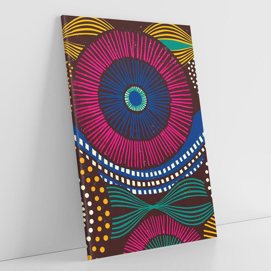 Obraz na płótnie 50x70 - Energia Wzorców - enticzne wzory, kształty