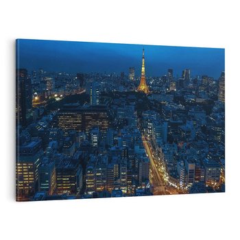 Obraz na płótnie 120x80 - Nocne impresje Paryża we Francji - Francja, Paryż