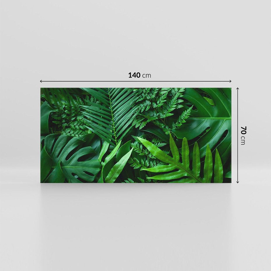 Obraz na płótnie 140x70 - Monstera Liście Fantazja - monstera, liście