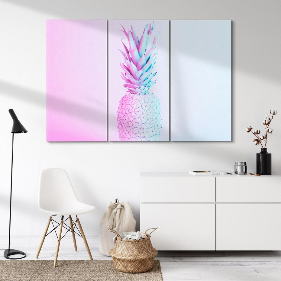 Obraz na płótnie 120x80 - Ananas Abstrakcja - ananas, abstrakcja