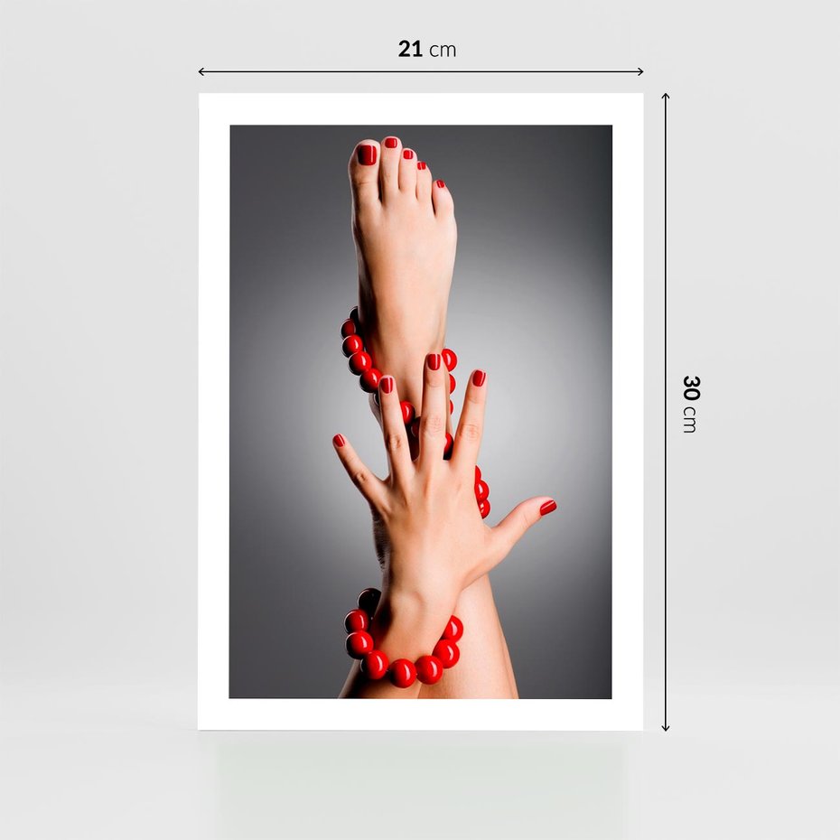 Plakat bez ramy 21x30 - Manicure i Pedicure - Piękno Paznokci - manicure, pedicure