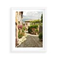 Plakat w ramie 40x50 - Włoskie Uliczki - włoska, uliczka - rama biała