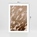 Plakat bez ramy 21x30 - Abstrakcyjna Kompozycja: Cień na Ścianie - cień na ścianie, beżowe kolory