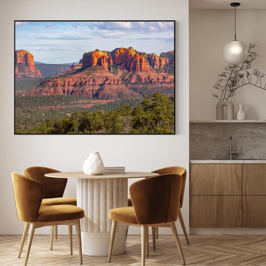 Obraz w ramie 70x50 - Majestatyczny Wielki Kanion - wielki kanion, perspektywa - rama czarna