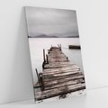 Obraz na płótnie 70x100 - Spokój nad Jeziorem - pomost, jezioro
