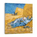 Obraz na płótnie 40x40 - "The Siesta " (1890) Vincent van Gogh - Reprodukcja - reprodukcja, obraz na płótnie