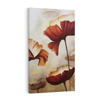 Obraz na płótnie 50x70 - Sztuka Kwiatów - kwiaty, sztuka