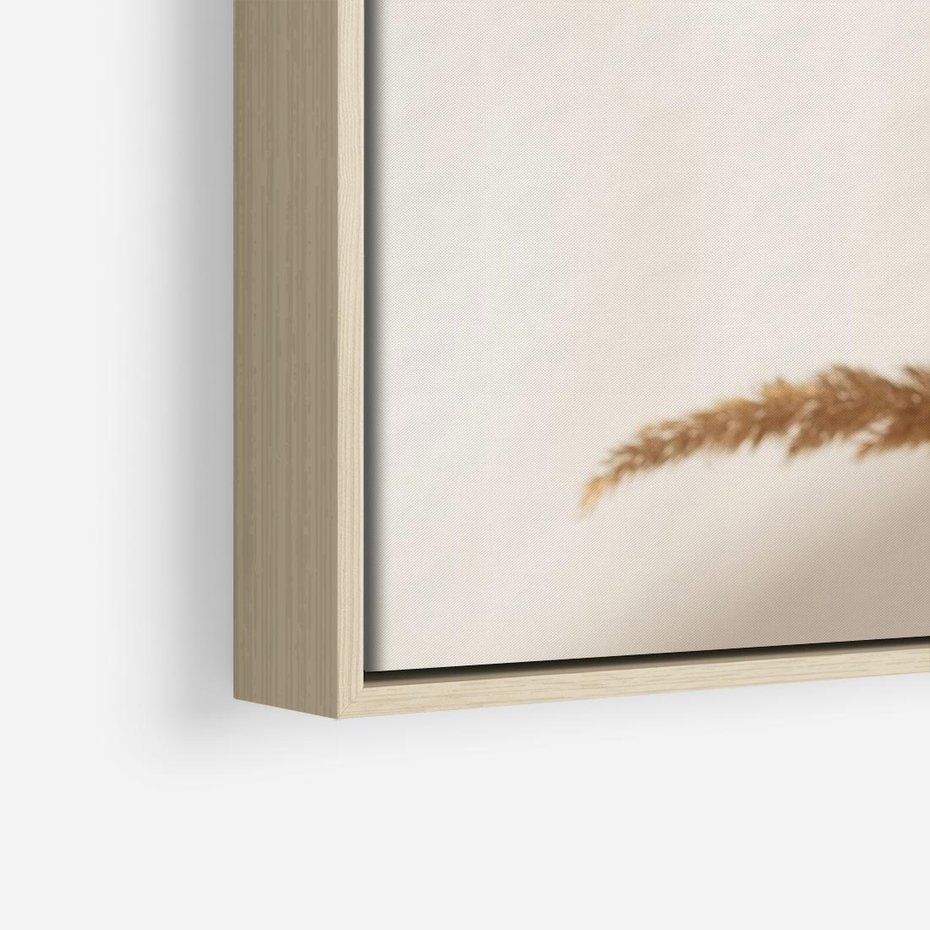 Obraz w ramie 100x70 - Swobodne trawy boho - boho, suche - rama drewno