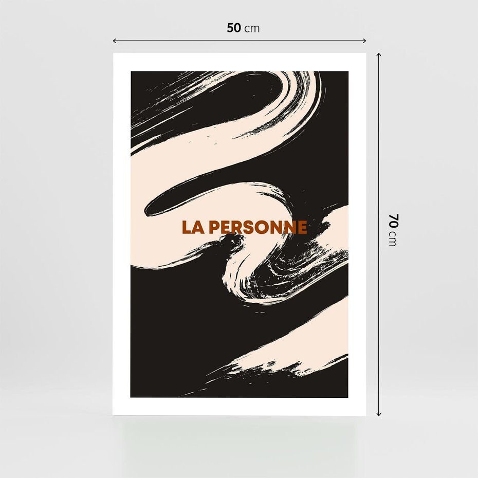 Plakat bez ramy 50x70 - Ciemna Abstrakcja - abstrakcja w ciemnych kolorach, czarny