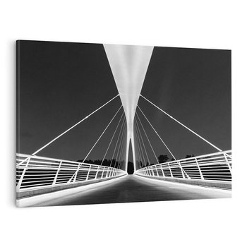 Obraz na płótnie 100x70 - Most nocą - Architektura - most, noc