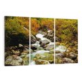 Obraz na płótnie 120x80 - Śpiew Strumienia - strumień, górski