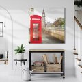 Obraz na płótnie 50x50 - Londyńskie widoki - Londyn, telefon