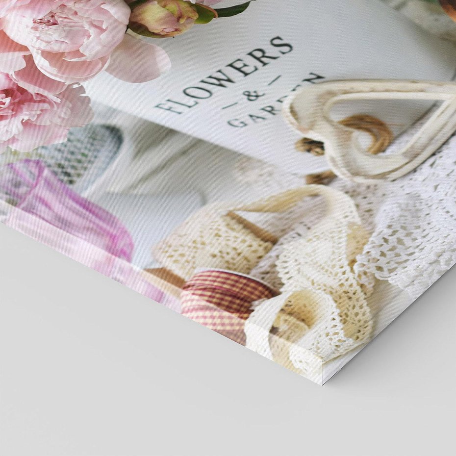 Obraz na płótnie 70x100 - Miłość w powietrzu - kwiaty, romantyczne