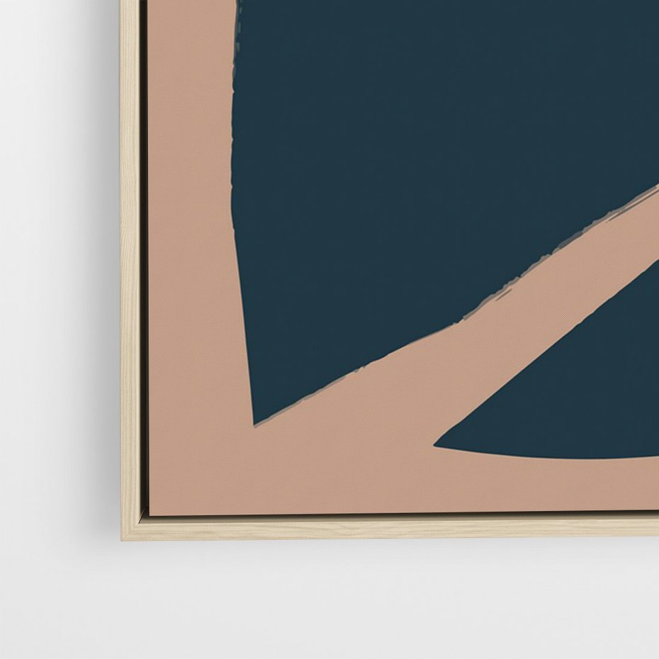 Obraz w ramie 80x120 - Rozkwitająca Wolność Boho - abstrakcyjny obraz, plakat - rama drewno