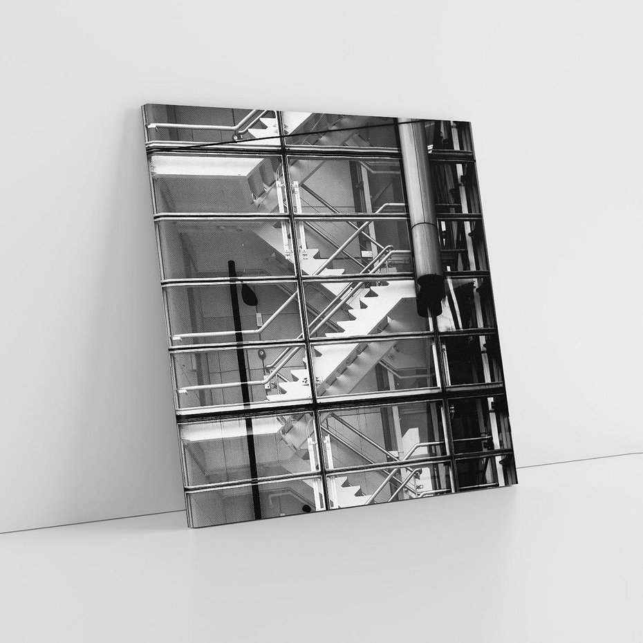 Obraz na płótnie 30x30 - Schody do architektonicznej przestrzeni - schody, architektura