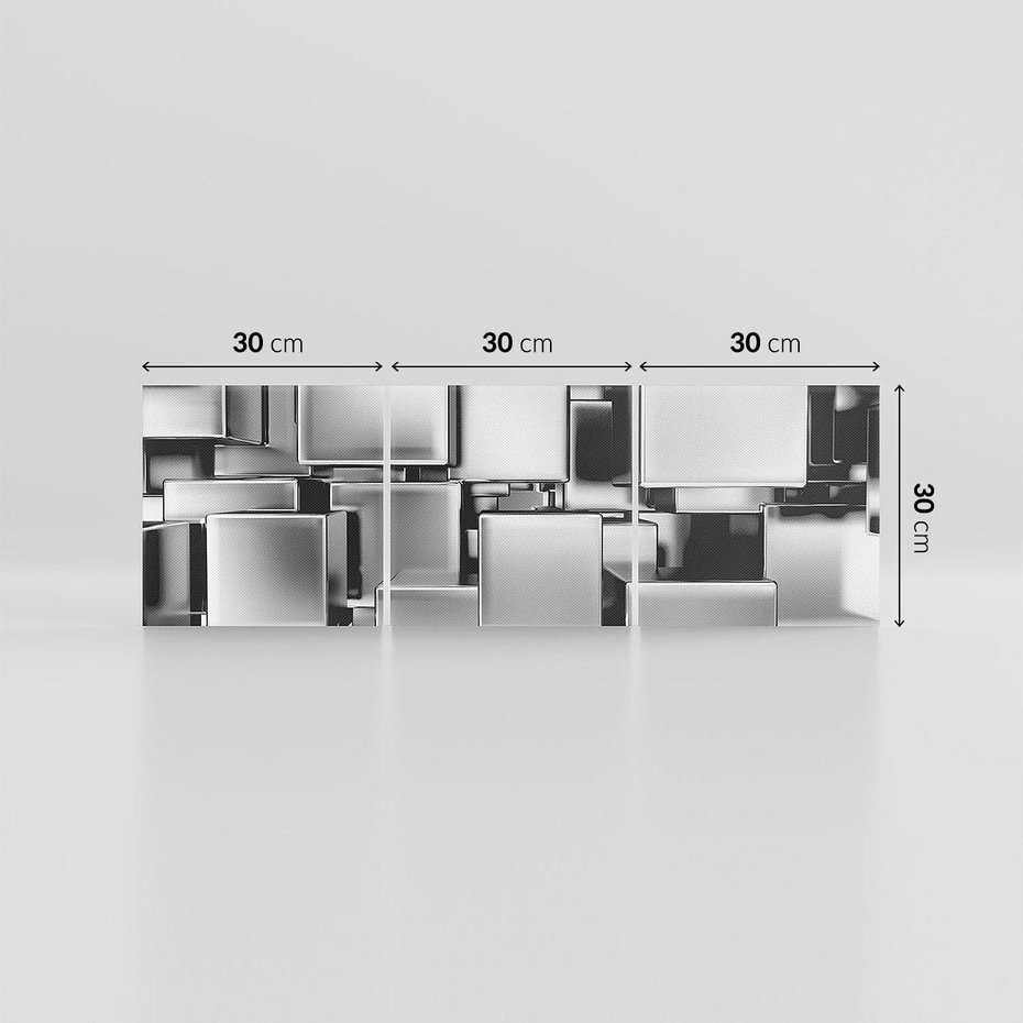 Obraz na płótnie 90x30 - Nowe Wymiary Sztuki - 3D, abstrakcja