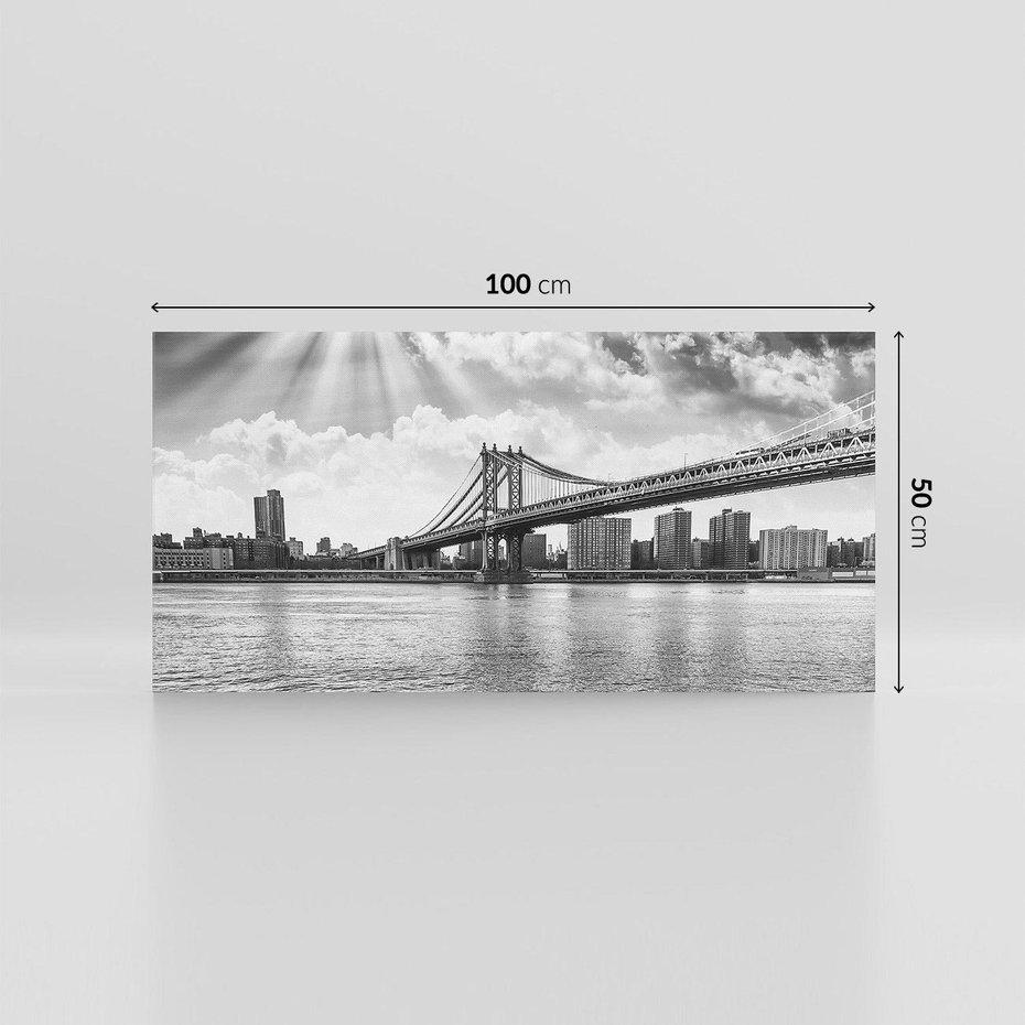 Obraz na płótnie 100x50 - Most w Mieście - most, miasto