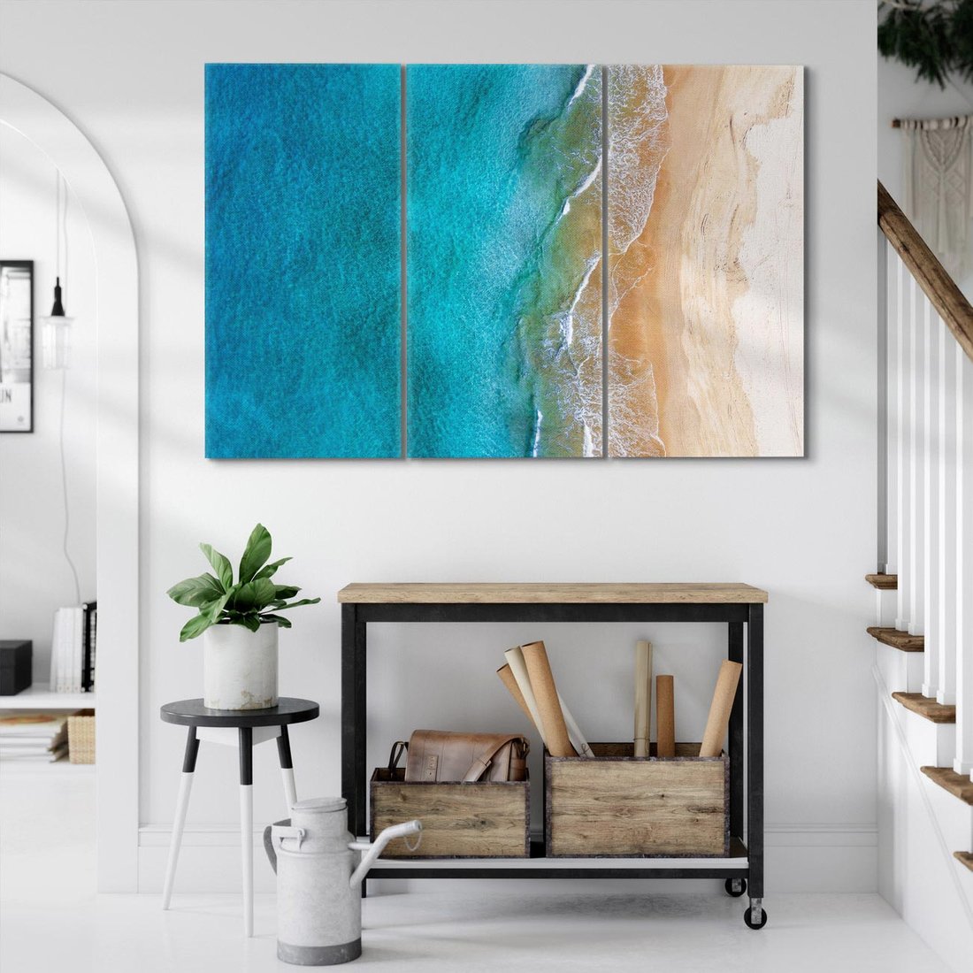Obraz na płótnie 120x80 - Spokój nad morzem - morze, plaża