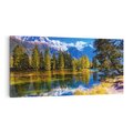 Obraz na płótnie 120x60 - Górskie piękno - góry, jezioro