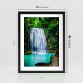 Plakat w ramie 30x40 - : Moc Natury - wodospad, rzeka - rama czarna