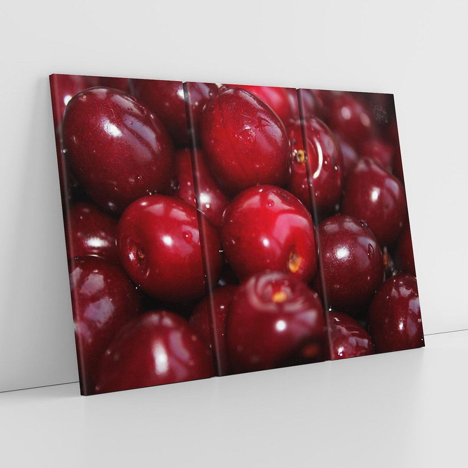 Obraz na płótnie 120x80 - Wiśnie Owocowa Rozkosz - wiśnie, owoce