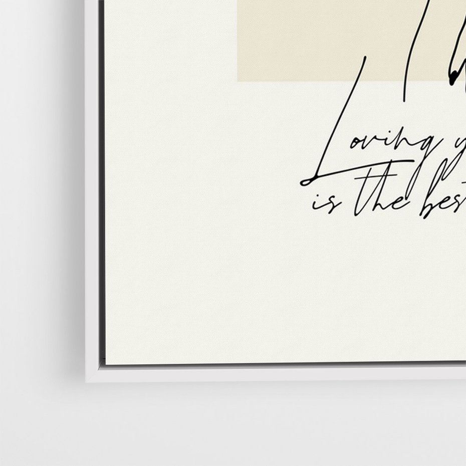 Obraz w ramie 70x100 - Moc to Ona - rysunek, sztuka nowoczesna - rama biała