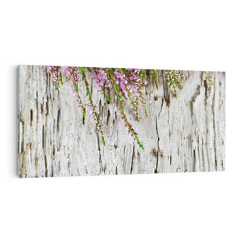 Obraz na płótnie 100x50 - Fioletowe Wrzosy - wrzosy, fiolet