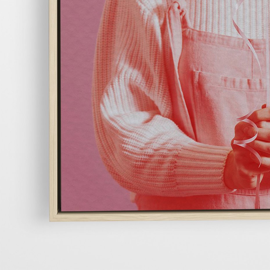 Obraz w ramie 50x70 - Kolaż Wyobraźni - kolaż zdjęć, styl retro - rama drewno