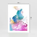 Plakat bez ramy 30x40 - Abstrakcyjne Pastelowe Piękno - abstrakcja, pastelowe