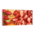 Obraz na płótnie 100x50 - Truskawki - Smak Lata w Owocowym Ogrodzie - truskawki, owoce