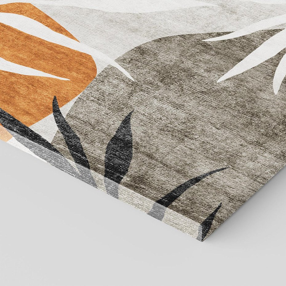 Obraz na płótnie 30x30 - Oddechy ciszy i ruchu - rzut liści palmy, monstery