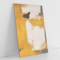 Obraz na płótnie 80x120 - Złote Maźnięcia Pędzla - złota abstrakcja, plamy