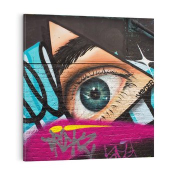 Obraz na płótnie 50x50 - Wibracje kreatywności graffiti - graffiti