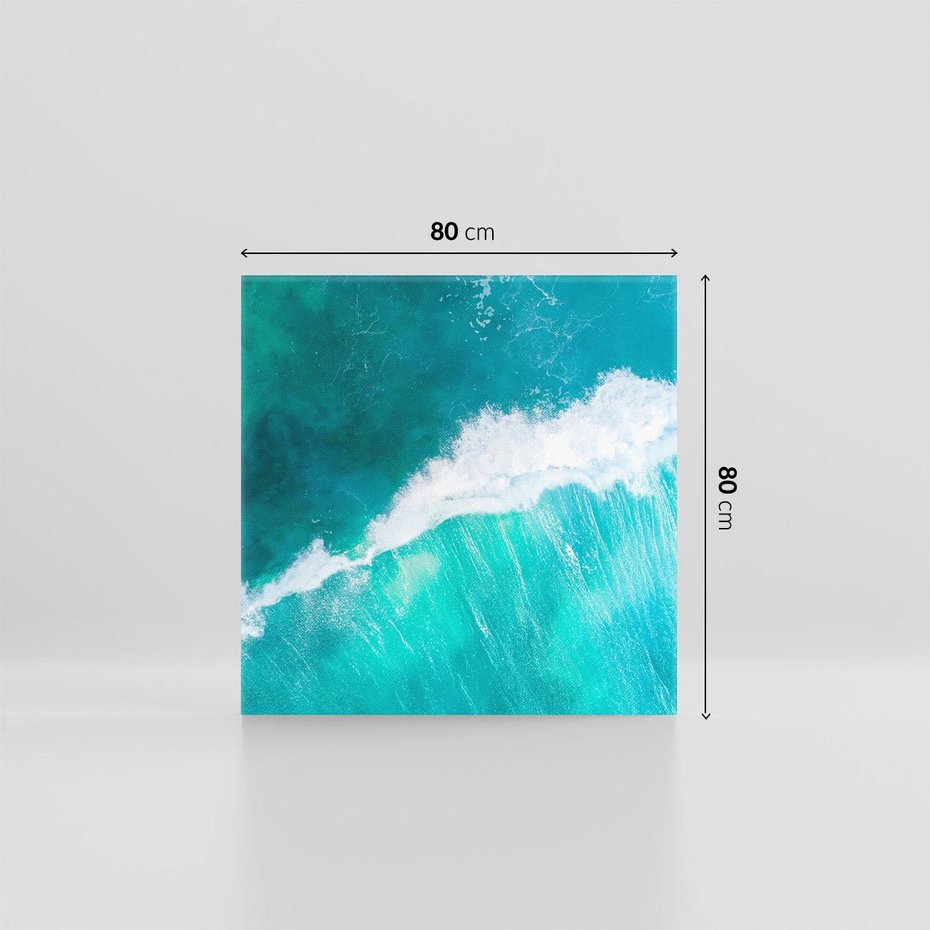 Obraz na płótnie 80x80 - Siła i Spokój - morze, ocean