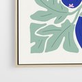 Obraz w ramie 80x80 - Symfonia Przestrzeni - figi, plakat - rama drewno