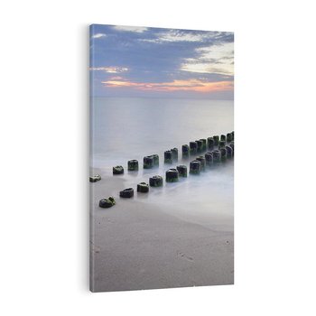 Obraz na płótnie 80x120 - Plaża Morskiej Błogości - plaża, morze