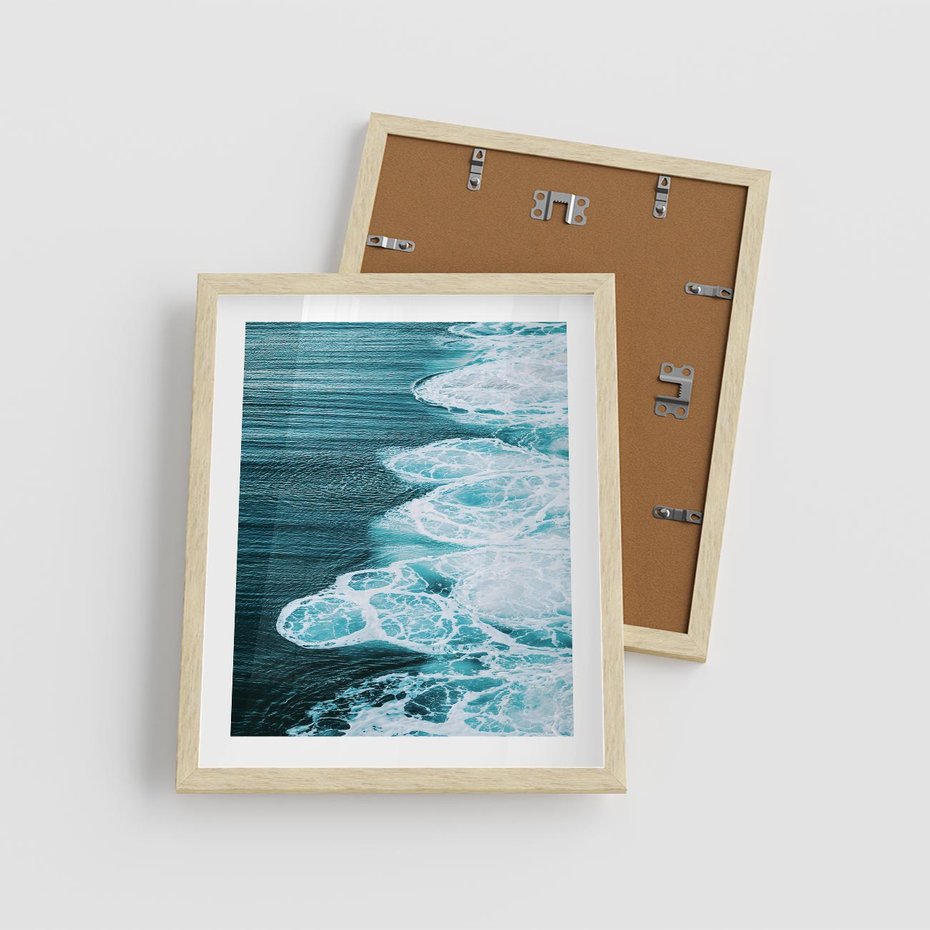 Plakat w ramie 40x50 - Morska potęga - morze, ocean - rama drewno