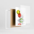 Plakat w ramie 50x70 - Jabłkowa Fantazja - owoce, jabłka - rama biała