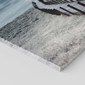 Obraz na płótnie 30x30 - Burzowy pomost na plaży - plaża, pomost