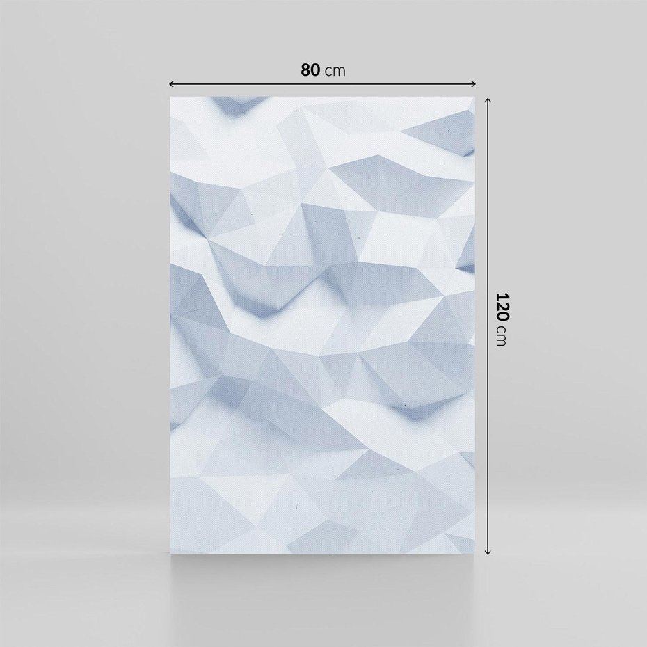 Obraz na płótnie 80x120 - Trójwymiarowa geometria - geometria, 3d