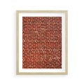 Plakat w ramie 40x50 - Mur z Cegieł - cegły, mur - rama drewno